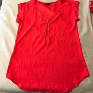 Express hot pink flowy top